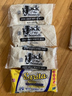 New 4 bags Jack The Beanstalk Long Grain White Rice Exp 6/20/2027