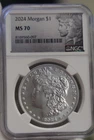 2024 US Morgan Silver Dollar $1 .999 Silver NGC MS70