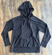 Kindred Bravely Bamboo Maternity  Nursing Hoodie M Women Black Pregnancy Baby