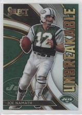 2020 Panini Select Unbreakable Silver Prizm Joe Namath #U2 HOF s1i
