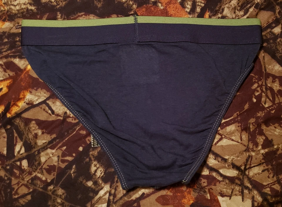 Vintage Sears Structure Men's Ringer Bikini Briefs Underwear Blue Small - Image 2 of 4