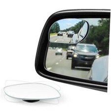 Blind Spot Mirrors, HD Glass Frameless Convex Rear View Mirrors, Wide Angle