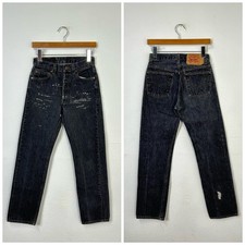 80s vintage distressed levis 501 denim pants jeans made in usa size 26 865111