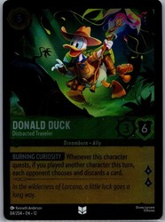 Donald Duck - Distracted Traveler 84/204 Wilds Unknown Cold Foil