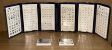 6 Husqvarna Viking Stitch Embroidery Cards B,D,F,L,1,0 Cassettes Overlay Cracked
