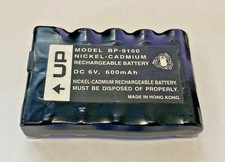 BP-9100 NICKEL-CADMIUM CORDLESS PHONE BATTERY 6VDC 600mAh