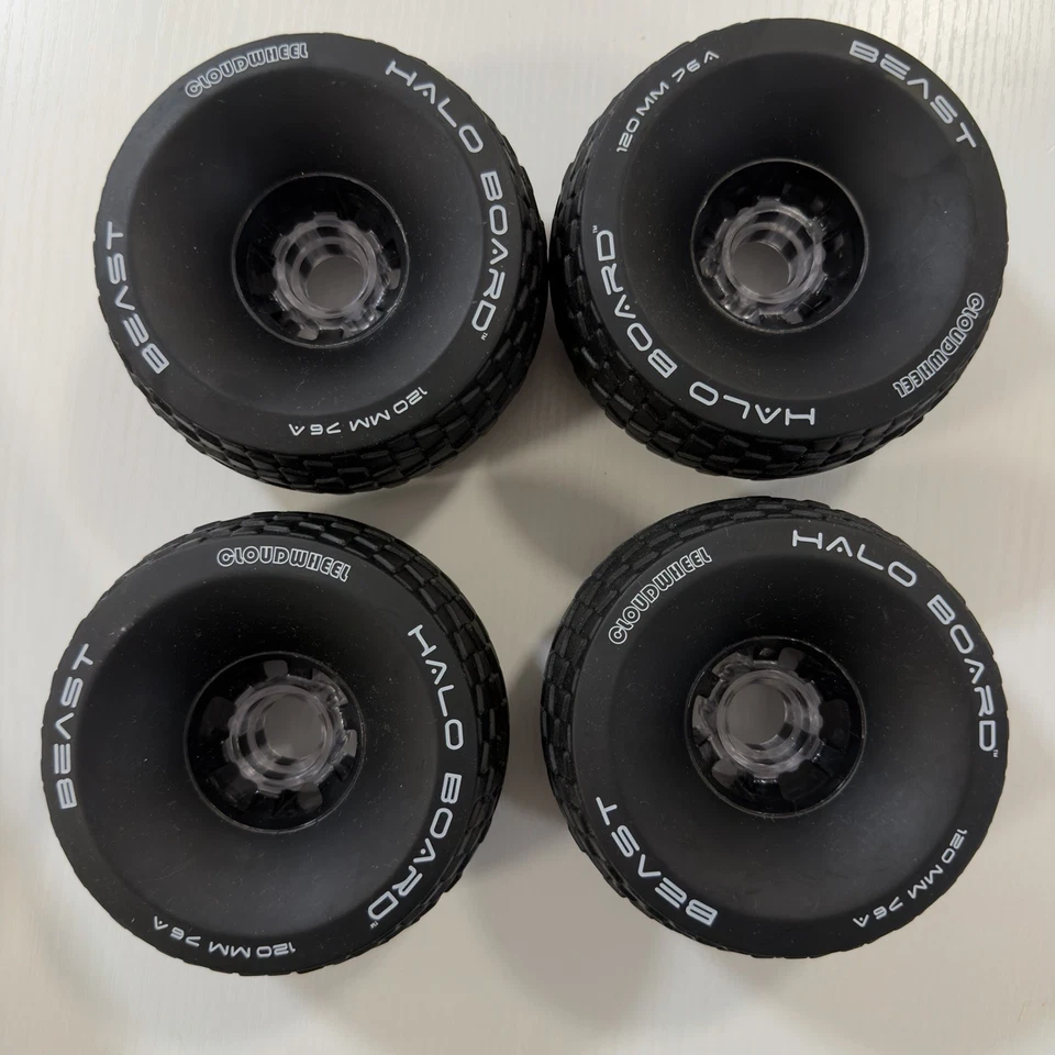 Juego de ruedas todo terreno Halo Board Beast II - 120mm 76A Cloudwheels - Nuevo Foto 2 de 4