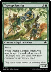Treetop Sentries 201 Bloomburrow Foil Common