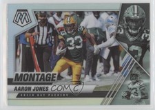 2021 Panini Mosaic Montage Silver Prizm Aaron Jones #MON-16 0e3p