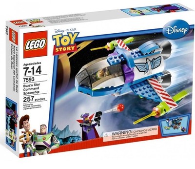 LEGO TOY STORY Disney Pixar 7593 Buzz's Star Command Spaceship Rare Retired Set