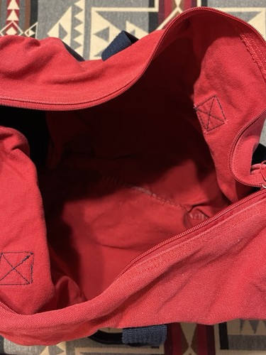 Borsone Tommy Hilfiger bandiera rossa logo anni 90 vintage viaggio M3 - Foto 4 di 6