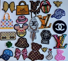 Iron-On Patch bear hat bag flower Designer Logo embroidered