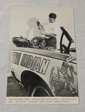 Knafel Pontiac 1966 Gto Tin Indian Arlen Vanke Working On 389 Motor Promo Card Knafel Pontiac 1966 Gto Tin Indian Arlen Vanke Working On 389 Motor Promo Card