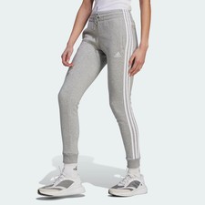 Adidas Women Essentials 3-Stripes Fleece Joggers Size L MSRP 50