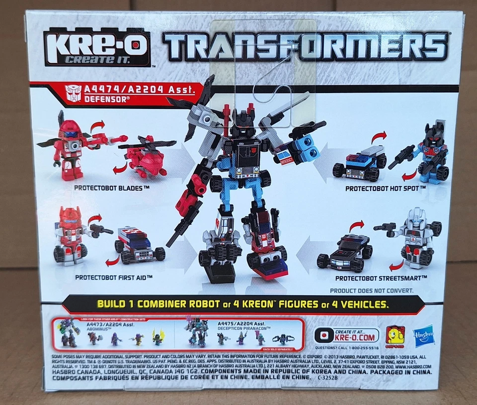 Hasbro NEW KRE-O Transformers Micro-Changers Combiners DEFENSOR Construction Set - Image 2 of 3
