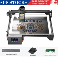 Longer RAY5 20W Laser Engraver Machine with Air Pump and Expansion Kit XY Axis