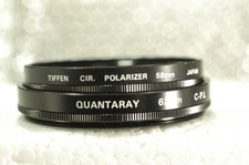 Tiffen 58mm circular polarizing filter  Quantaray 62mm POL filters. EX 