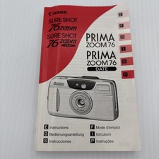 Canon Sure Shot 76 Zoom Prima Zoom 76 Camera Manual