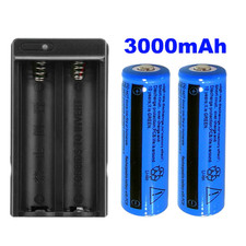 2 PCS 18650 Rechargeable Batteries +1PCS Doub...