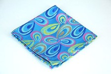 Lord R Colton Masterworks Pocket Square- La Boca Caribbean Silk - 75 Retail New