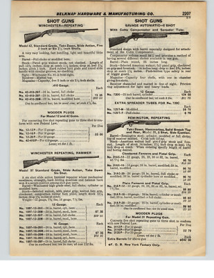 1937 PAPER AD Savage Automatic 5 Shot Shotgun 12 Gauge Cutts Compensator