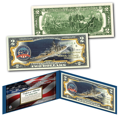 NAVY 250th ANNIVERSARY Milestones of the U.S. Armed Forces Genuine