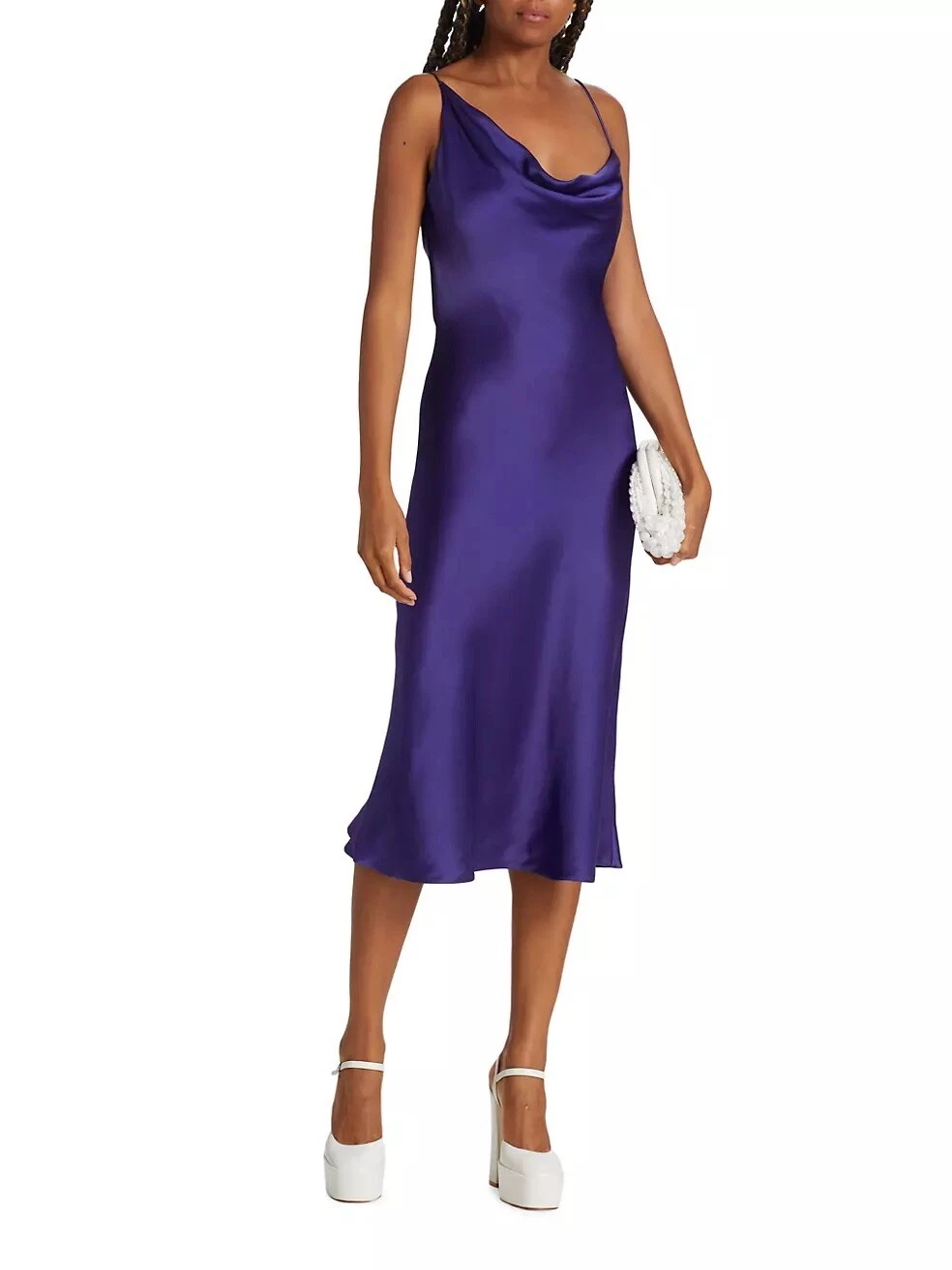 Stella McCartney — $1150 Stella McCartney Draped Asymmetric Slip Dress size44/us 8-10