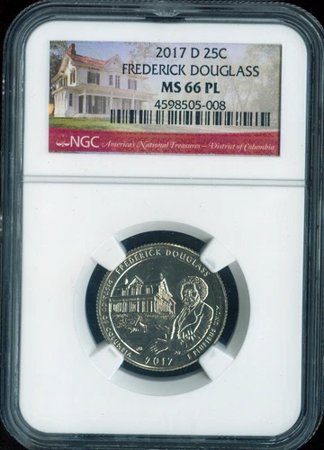 2017-D Frederick Douglas Quarter NGC MS66 PL Auction