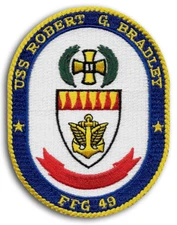 US Navy FFG-49 USS ROBERT G. BRADLEY Guided Missile Frigate Ship Crest Patch