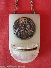 Antico Acquasantiera Marmo Christ / Old Acquasantiera
