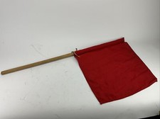 Flagge „ROT“ Warnflagge aus Flaggensatz, Gokart, Autorennen ex. Bundeswehr 0458