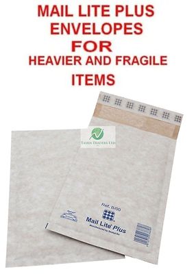 Luftpolsterumschlag B00 weiß 120 x 210 mm Mail Lite Plus für schwerere zerbrechliche Artikel