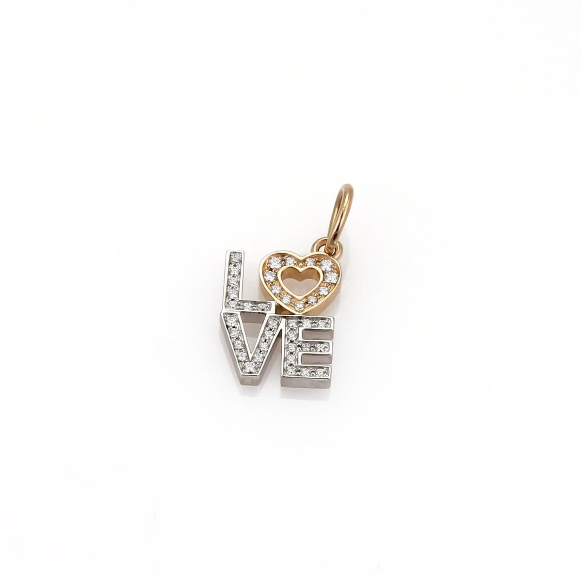 new123様TIFFANY&Co.ティファニー 18KYG I LOVE NY Tiffany & Co. Diamond 18k White Rose Gold LOVE Pendant | eBay