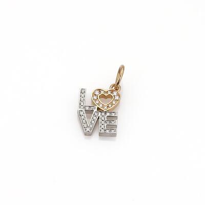 Tiffany & Co. Diamond 18k White Rose Gold LOVE Pendant | eBay