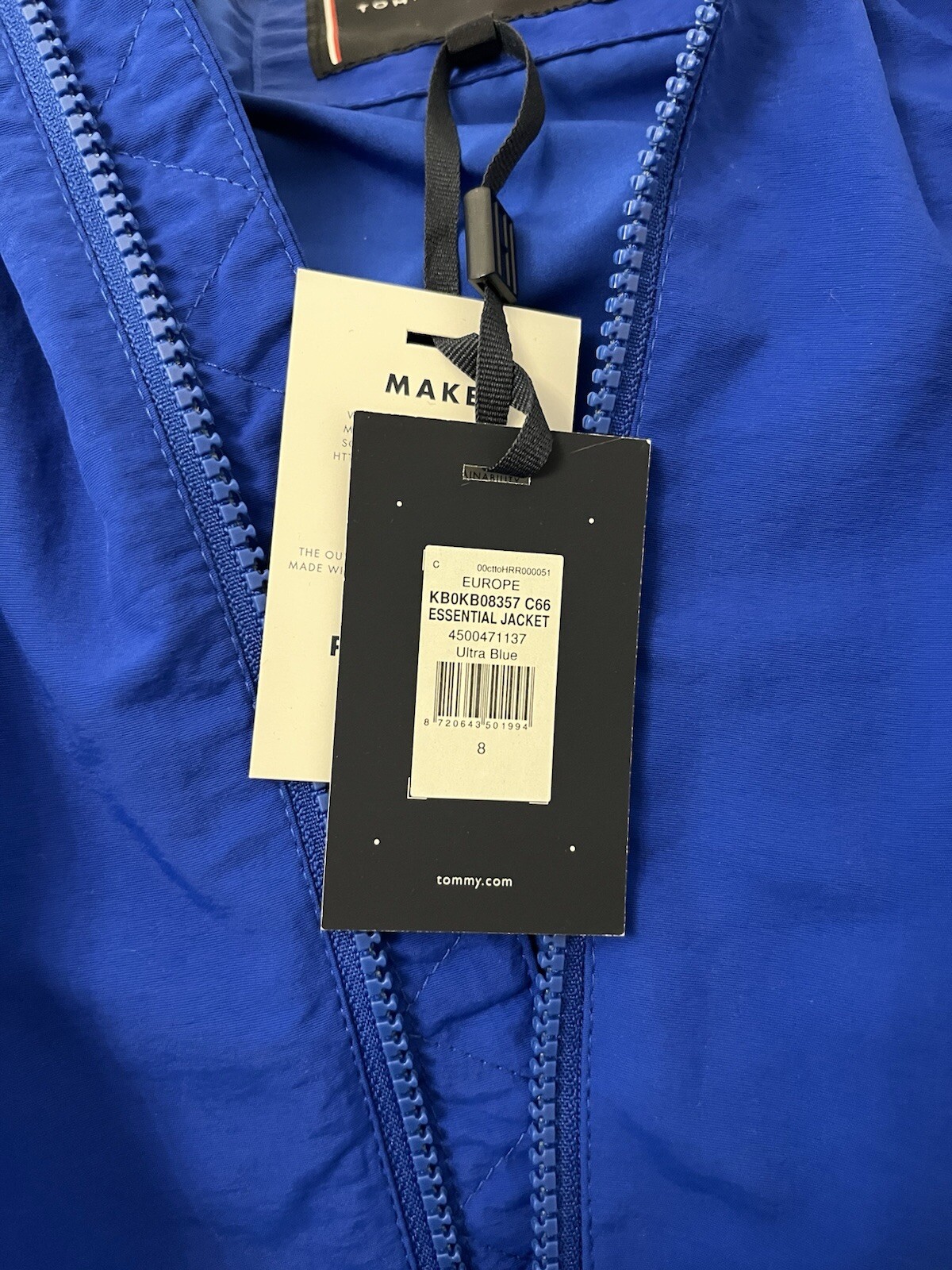 Tommy Hilfiger - Boys 8 - Essential Jacket - Ultra Blue - Brand new image 4
