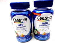 2- Centrum Men Multi Gummies Assorted Fruit Flavors 100 Count Each 200 T 11/2024