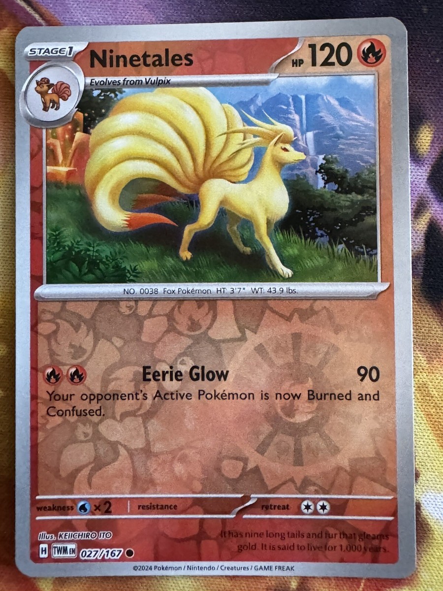 Pokémon TCG Ninetales SV06: Twilight Masquerade 027/167 Reverse