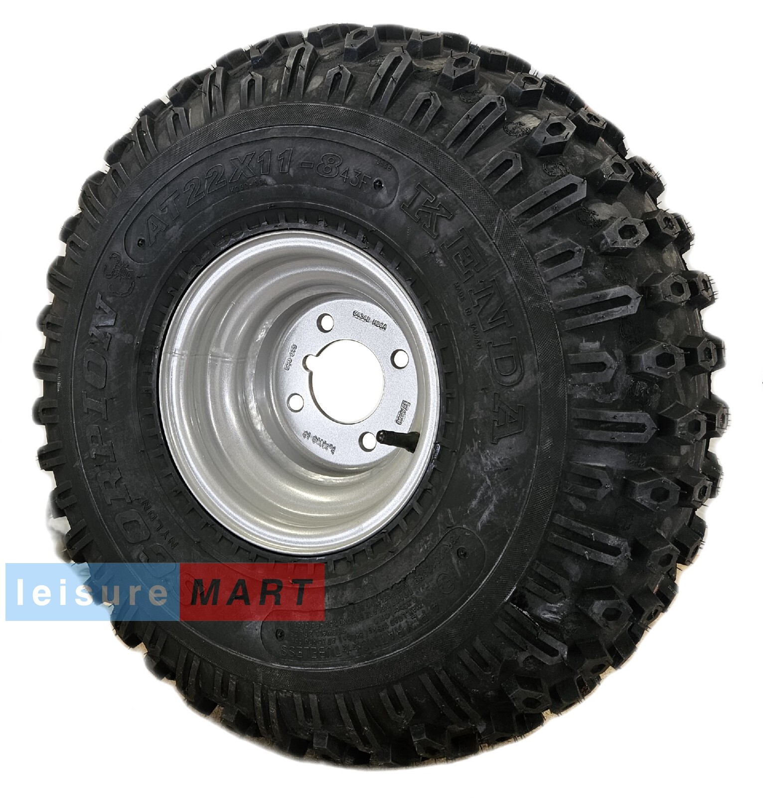 Trailer Axle Set 2 x Hubs, 2 x Stub Axles, 2 x 22 x 11.008 Quad