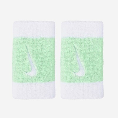 nike swoosh double wide wristband