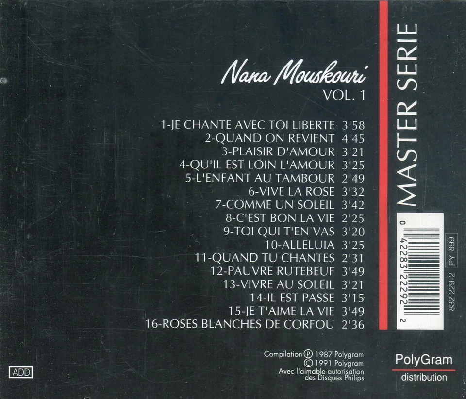 Nana Mouskouri - Polygram Distribution - Vol 1 - CD - Bild 2 von 2