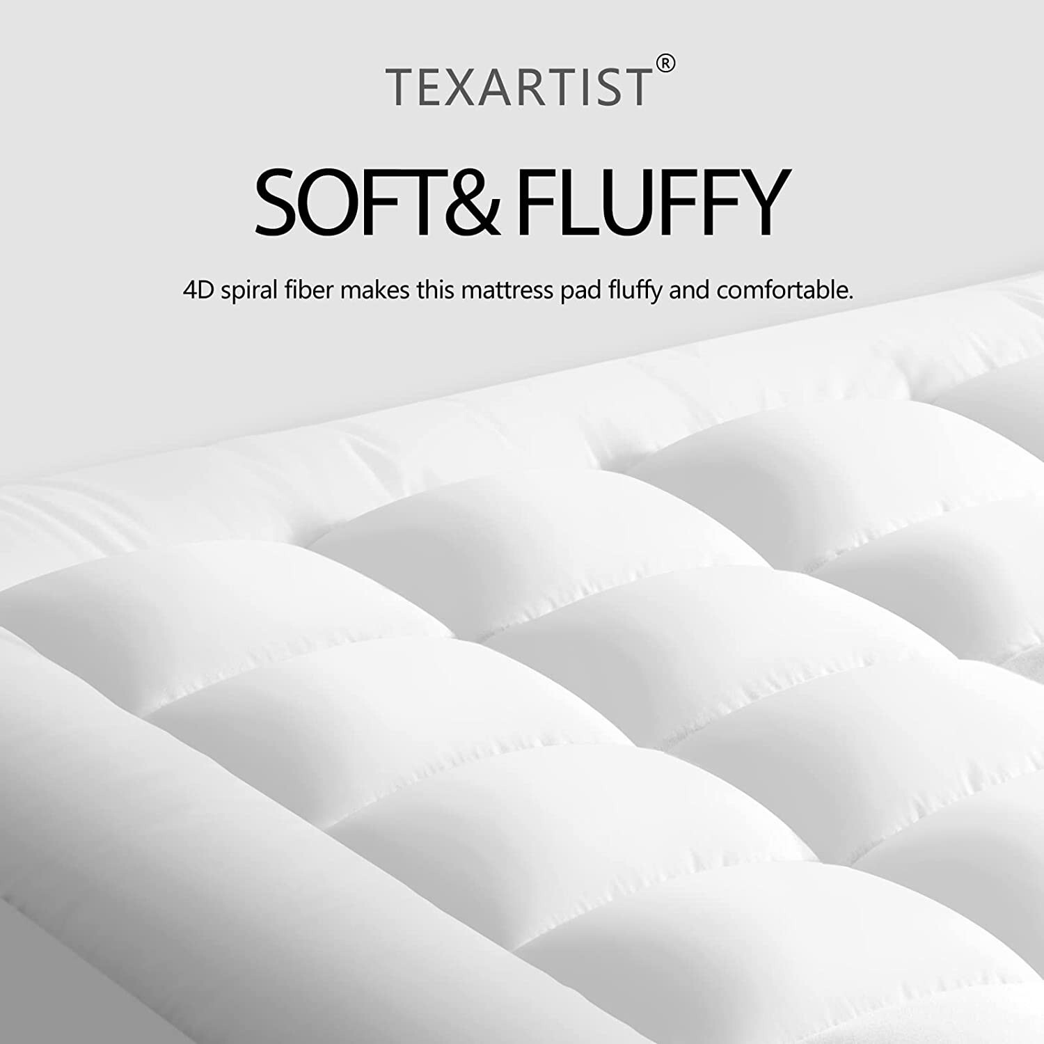Thick Twin Size Mattress Pad Cooling Quilted Mattress Cover Pillow Top