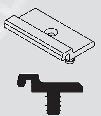 KOBLENZ Supporto SYSTEM 9400 per binario di scorrimento note PER BINARIO