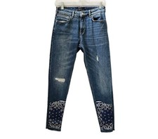 Scotch & Soda 25 Bandanarama Petit AM1 Slim Boyfriend Jeans Raw Hem Distressed