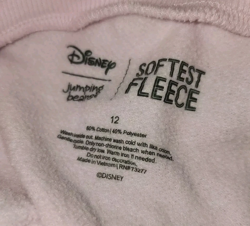 Sudadera Disney Princesa Érase Érase Una Vez Niñas Jumping Beans Rosa Talla 12 Foto 3 de 4