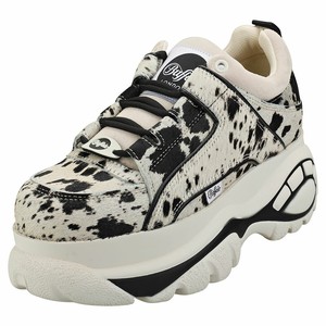 womens white leather platform trainers