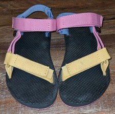 Teva Original Universal girls pink purple yellow hiking sandals size 1