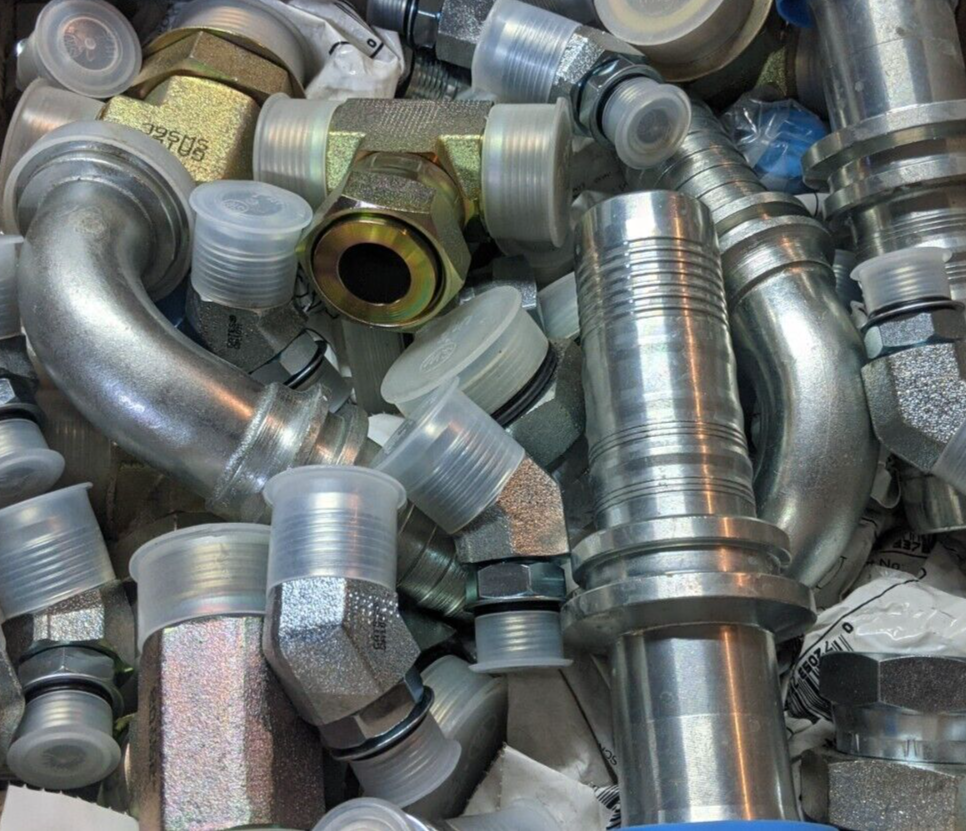 100 x New Gates Hydraulic Hose Crimp Fittings, Couplers, Adapters Bulk Lot 8 eBay