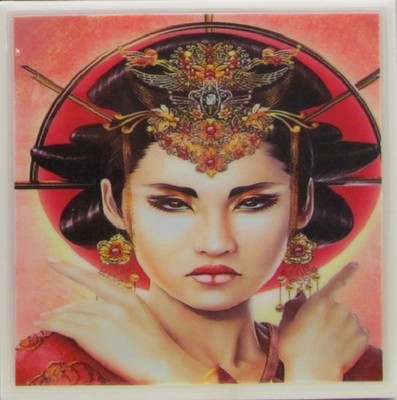 Set of 1 - Ceramic Tile Coasters -Pretty Girls (Buy 3 Get 1 Free)  3 E