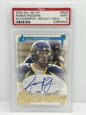 2005 SAGE Hit Aaron Rodgers Autographs - Reflect Gold #RA 8 Mint 9 av