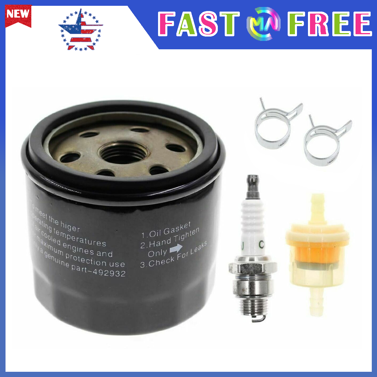 492932S Oil Filter Fits John Deere L110 D110 L118 LA120 D125 Craftsman